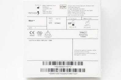 Integra 050110 Subtalar MBA, Implant 10mm (x)